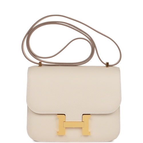 Hermes Constance 1-18 Craie Epsom Gold Hardware