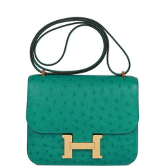 Hermes Constance 18 Nata Ostrich Gold Hardware – Madison Avenue Couture