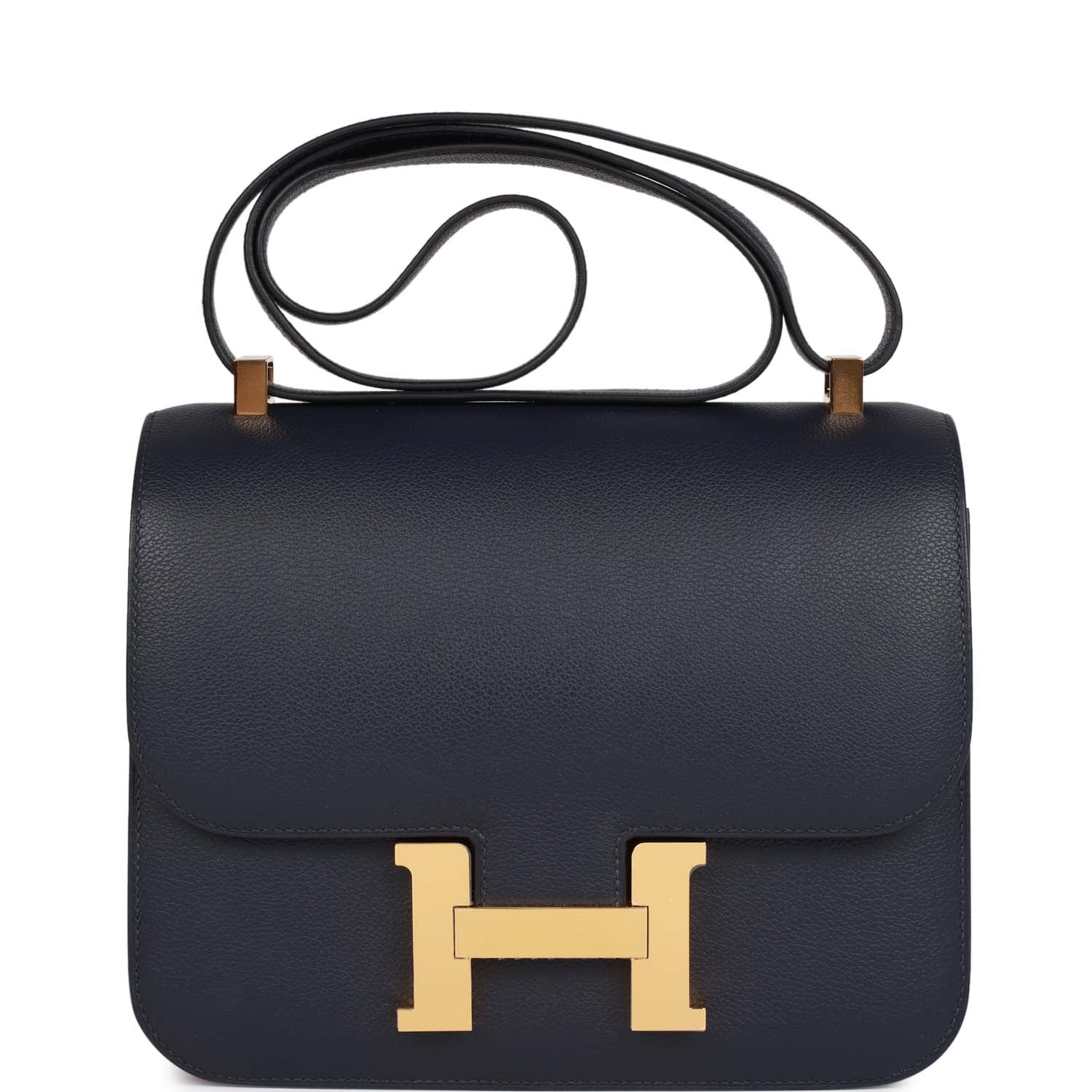 Hermes Constance 24 Bleu Nuit Evercolor Gold Hardware – Madison Avenue ...