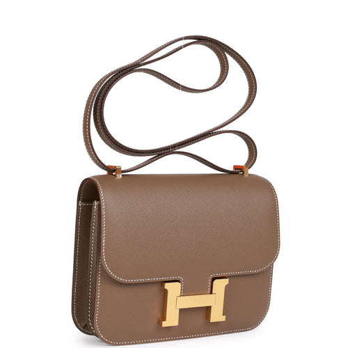 Hermes Constance 18 Etoupe Epsom Gold Hardware