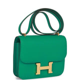 Hermes Constance 18 Vert Jade Epsom Gold Hardware