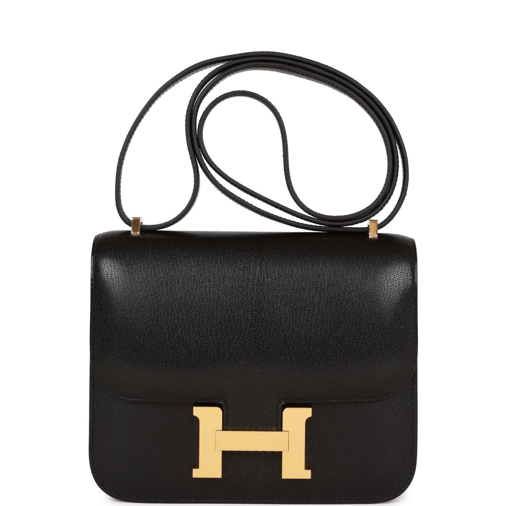 Hermès Constance 18 Noir (Black) Box Gold Hardware GHW