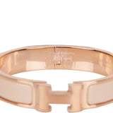 Hermes Les Leopards Clic Clac H Narrow Enamel Bracelet PM PHW – Madison  Avenue Couture