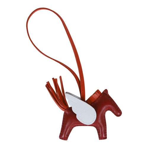 Hermès Hermès Rodeo MM Lambskin Horse Bag Charm-Brick Red (Wallets and  Small Leather Goods)