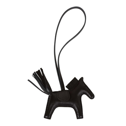 BRAND NEW Hermes Rodeo MM So Black horse accessory charm for any hermes  birkin, kelly, picotin, bolide bag
