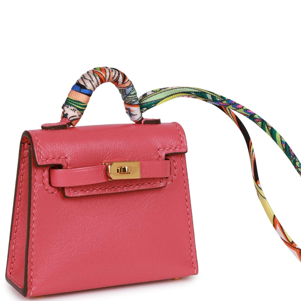Hermès Micro Kelly Twilly Bag Charm Tadelakt - Luxury Shopping