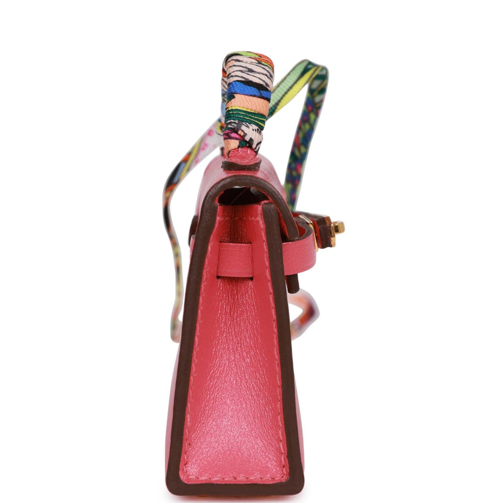 Hermès 2021 Tadelakt Mini Kelly Sellier Twilly Bag Charm - Red Bag  Accessories, Accessories - HER525344