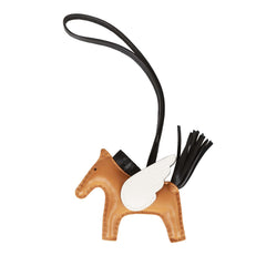 HERMES Milo Lambskin Swift Grigri Rodeo Pegase Horse Bag Charm PM Gold  1271317