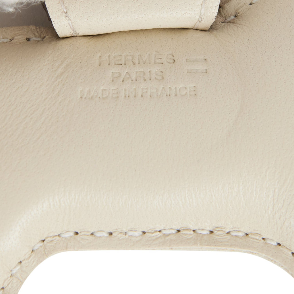 Hermes Rodeo charm Touch PM Craie/Ombre Agneau/ Natural lizard skin