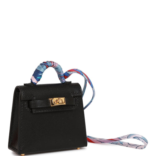 Rodeo leather bag charm Hermès Black in Leather - 20012902