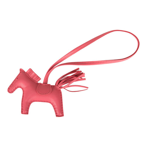 Hermes Rodeo Horse Bag Charm In Beige/Camarel/Pink Leather