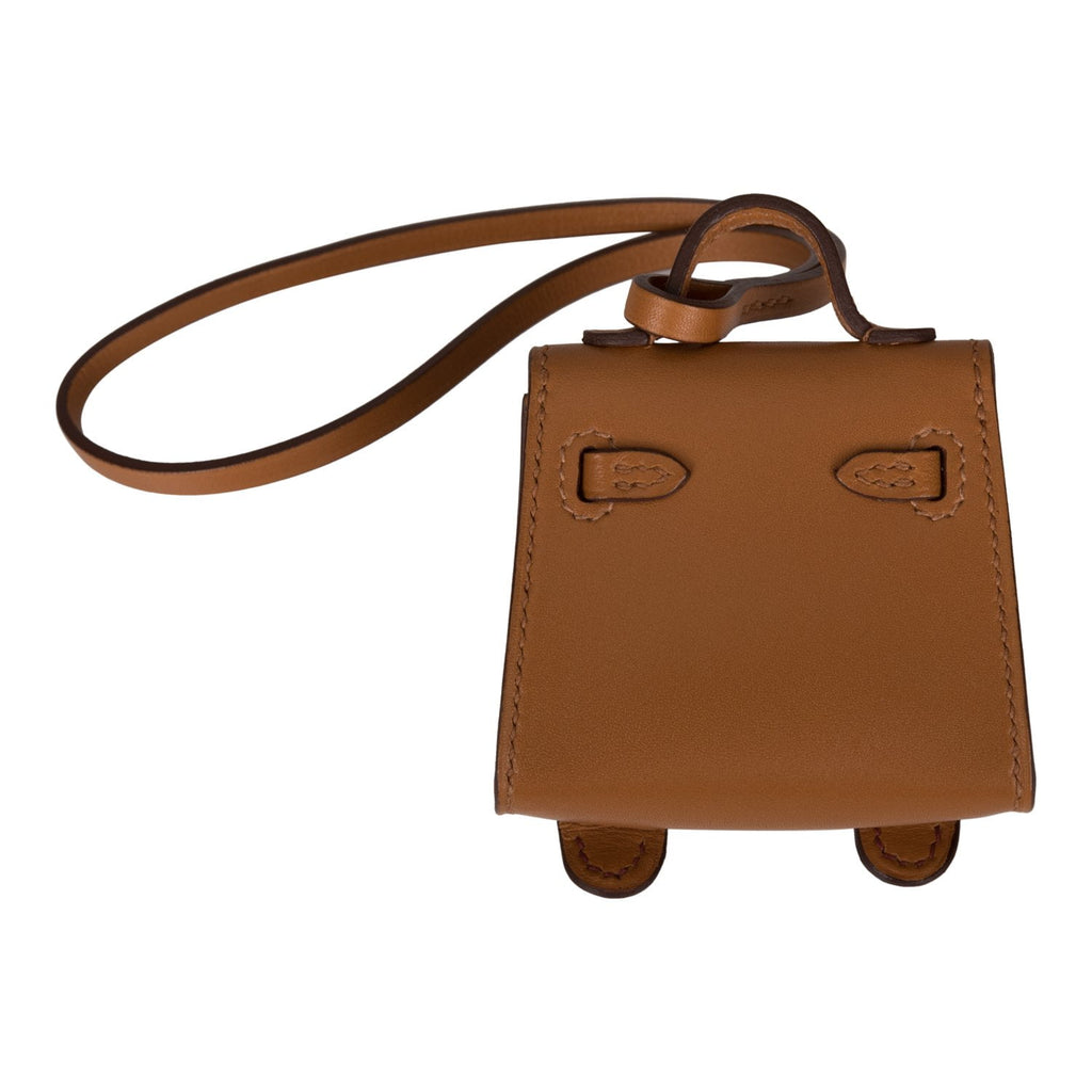 Hermes Kelly Idole Quelle Mini Bag Charm Sable Gold Hardware – Mightychic