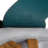 Hermes Bleu Brume/Sesame/Vert Bosphore Pegasus Horse Rodeo Bag Charm PM