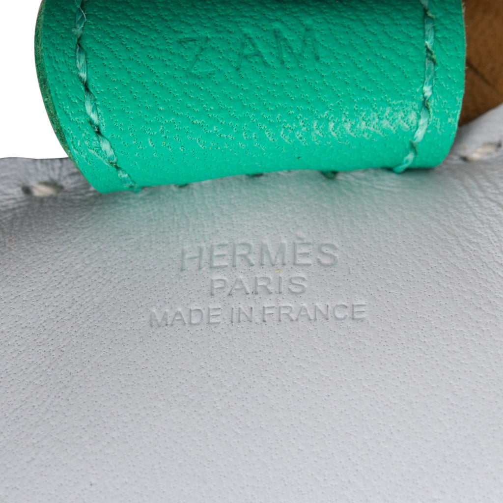 Hermes Rodeo PM Pegase Bag Charm Menthe / Bleu Brume/ Sesame