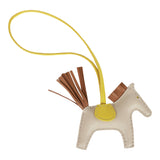 Hermes Nata/Lime/Chai Grigri Horse Rodeo Bag Charm PM