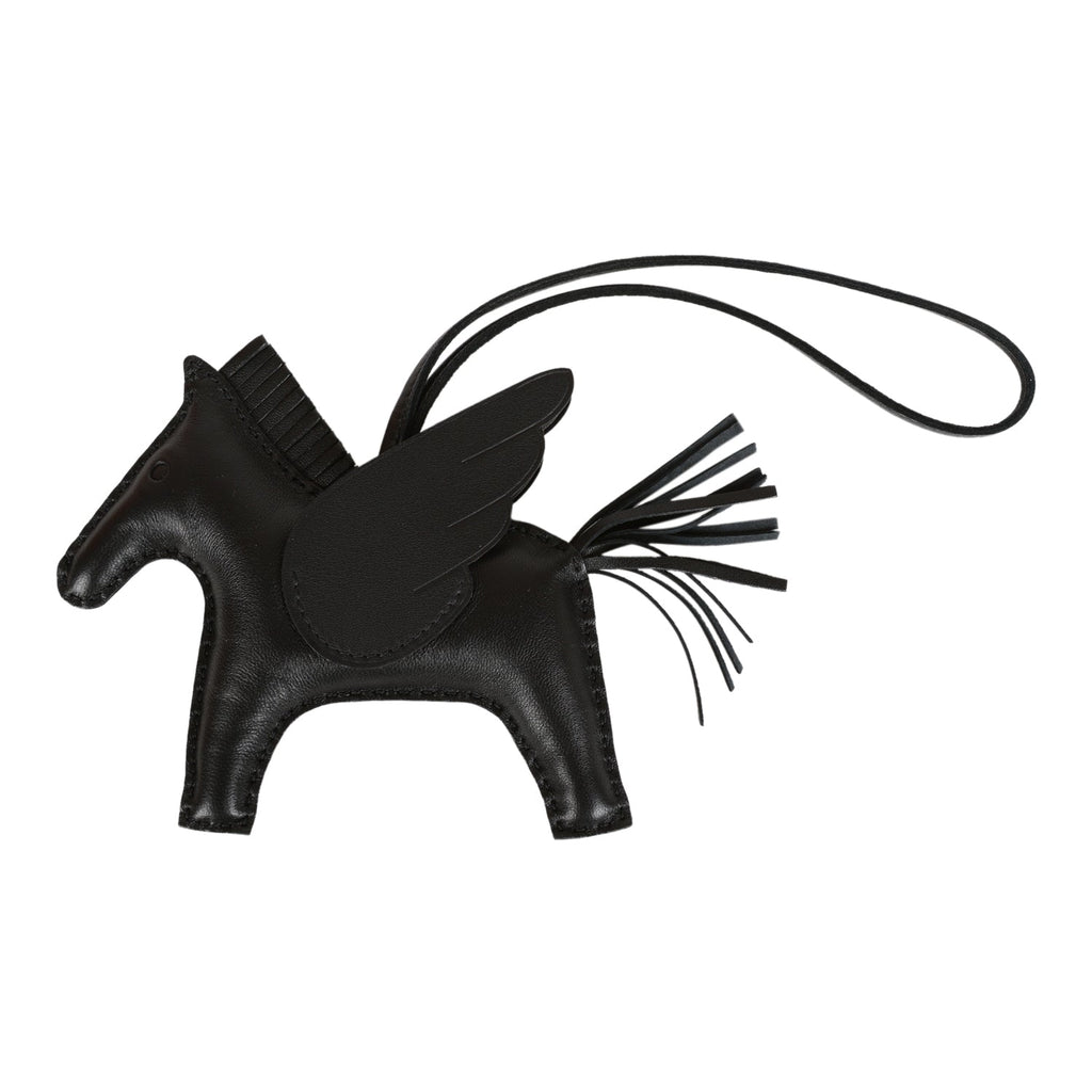 Hermes SO Black Pegasus Horse Rodeo Bag Charm – Madison Avenue Couture