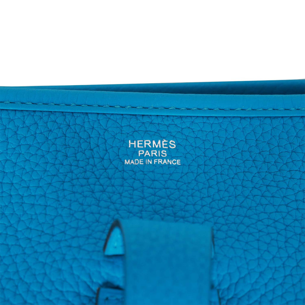 Hermes Evelyne III GM Bleu Frida Clemence Palladium Hardware – Madison  Avenue Couture
