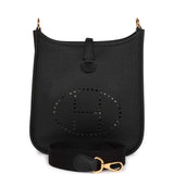 Hermes Evelyne TPM Black Clemence Gold Hardware