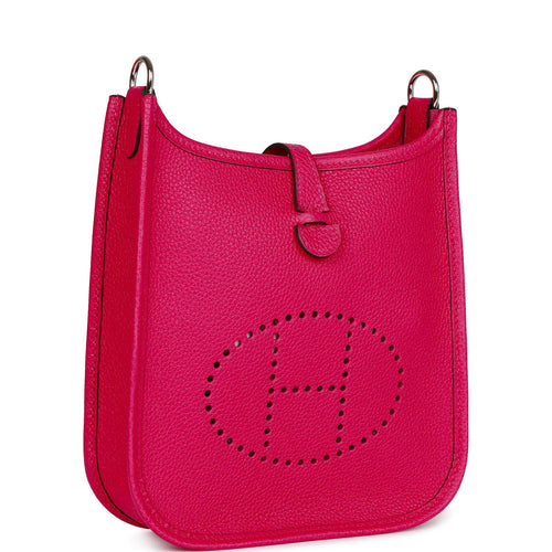 Hermes Evelyne TPM Rose Mexico Clemence Palladium Hardware