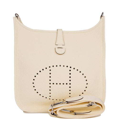 Hermes Evelyne III PM Nata Clemence Palladium Hardware