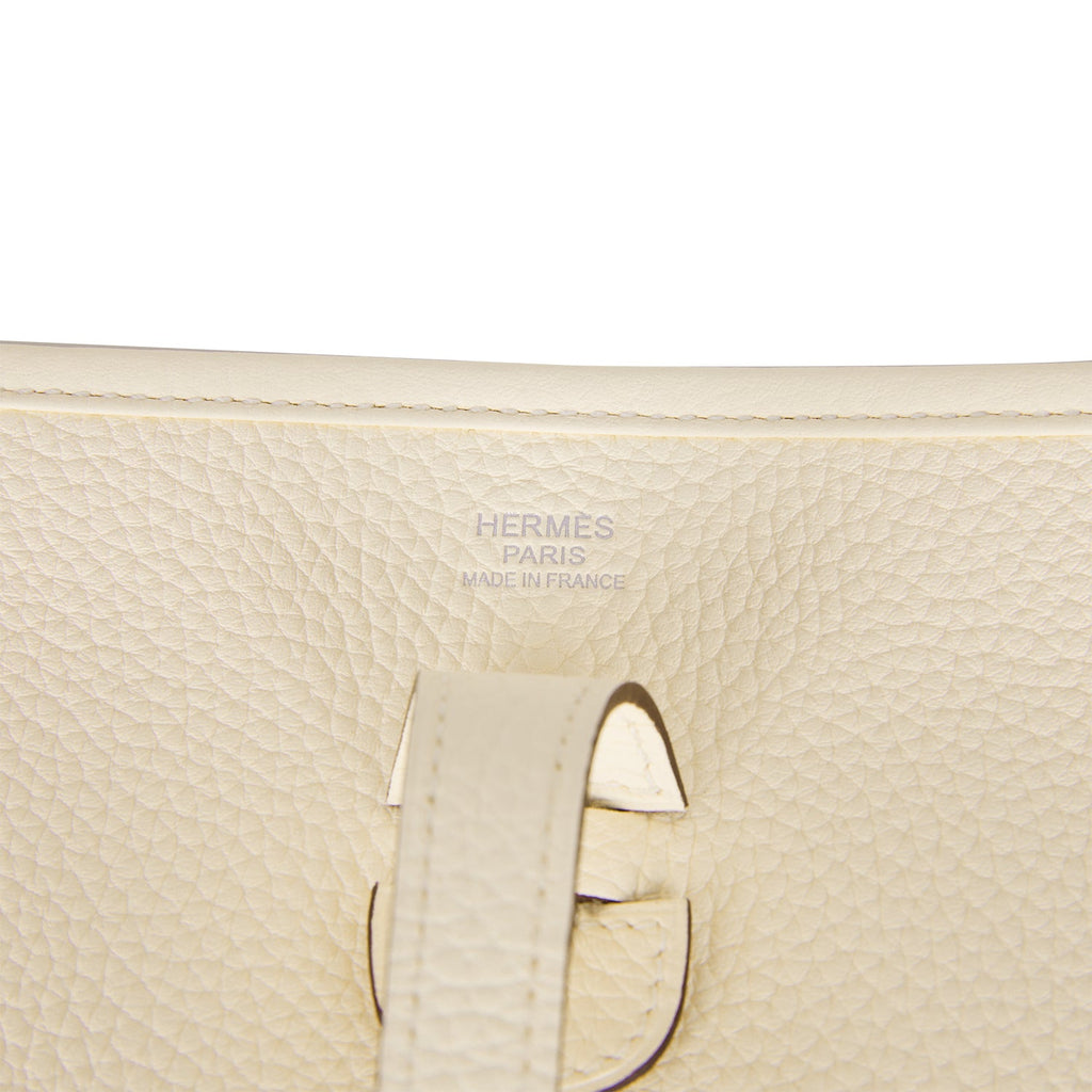 Hermès Hermes Evelyne III 29 White Leather Palladium hardware