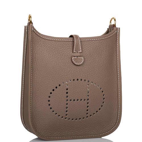 Hermes Mini Evelyne TPM Beige de Weimar e Crossbody Bag