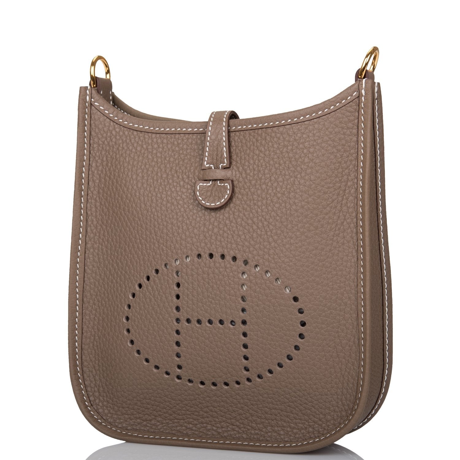 Hermes Evelyne TPM Etoupe Clemence Gold Hardware – Madison Avenue Couture