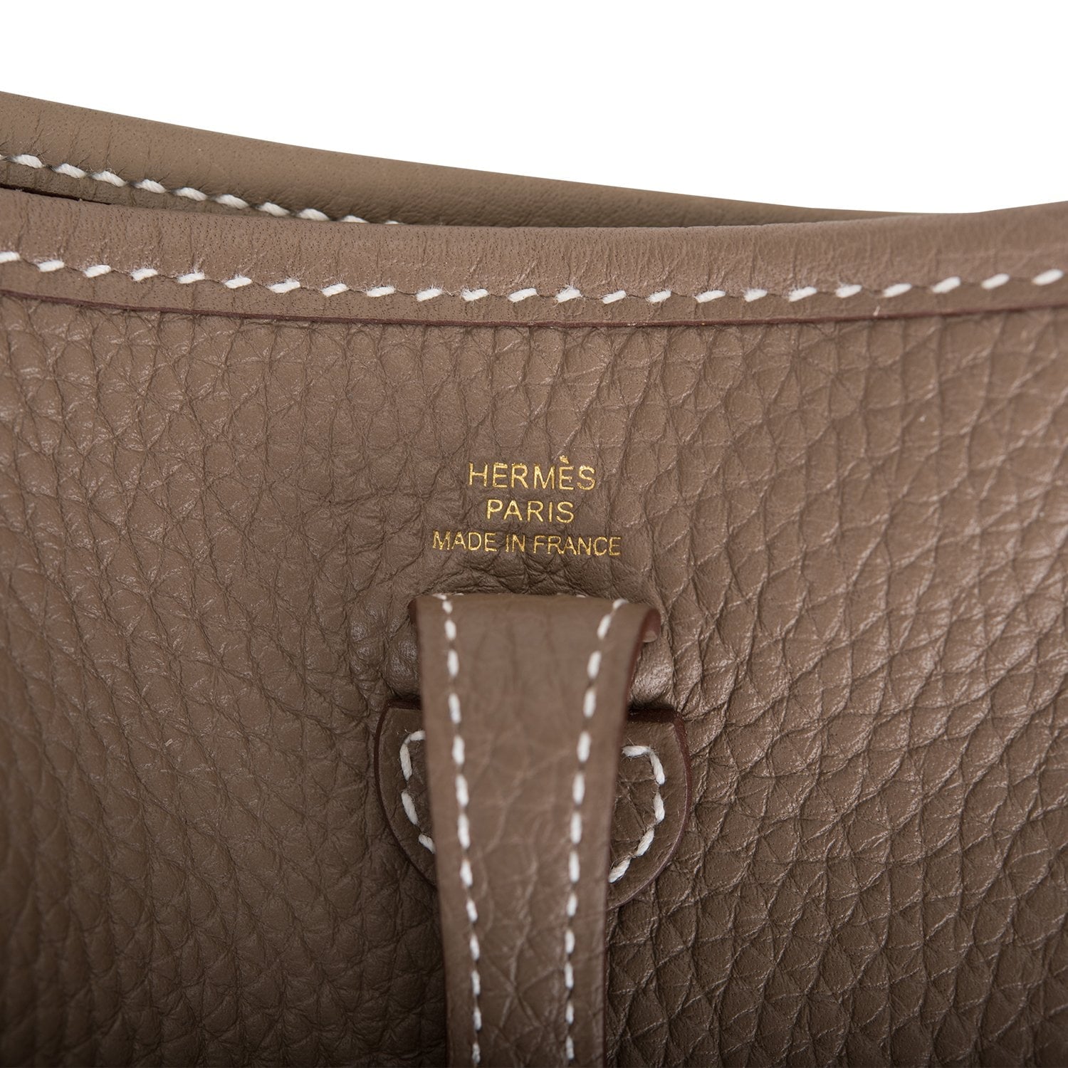 Hermes Evelyne TPM Etoupe Clemence Gold Hardware – Madison Avenue Couture
