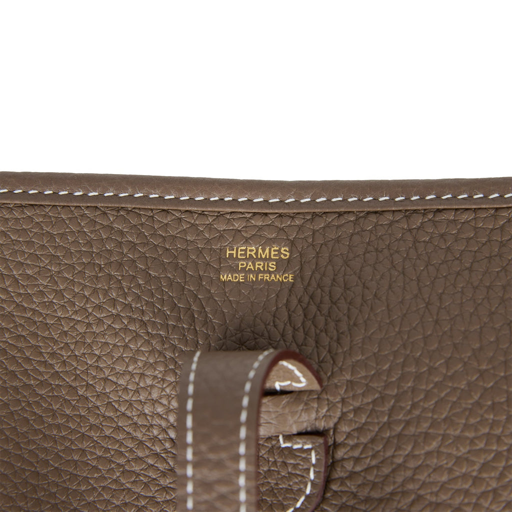 NEW Hermès Evelyne III 29 PM Etoupe Clemence Gold Hardware