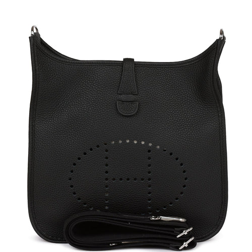 Hermes Evelyne III PM Black Clemence Palladium Hardware