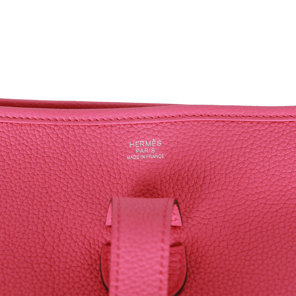 Hermès Pink Clemence Evelyne III GM QGB0HP0JP3013