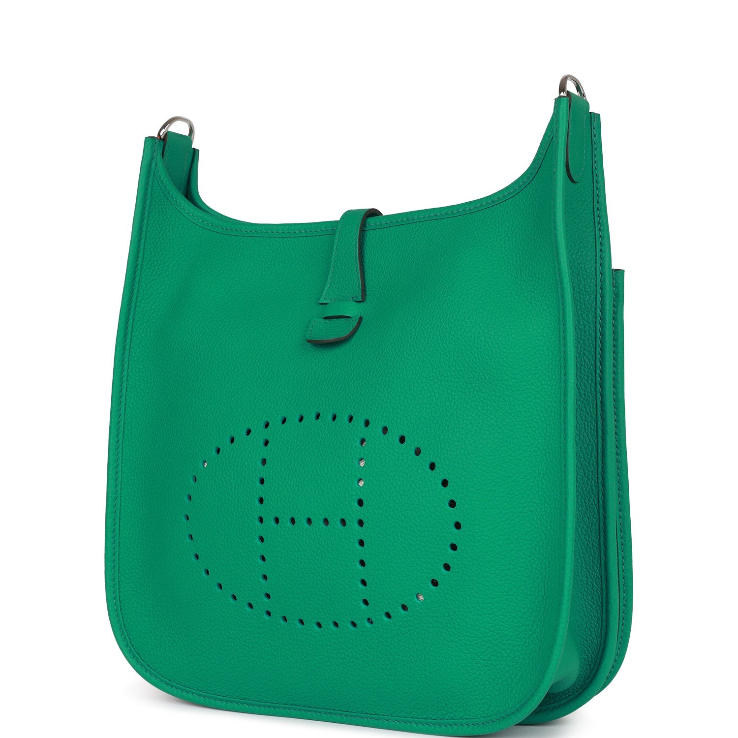 Hermes Evelyne III PM Vert Jade Clemence Palladium Hardware – Madison ...