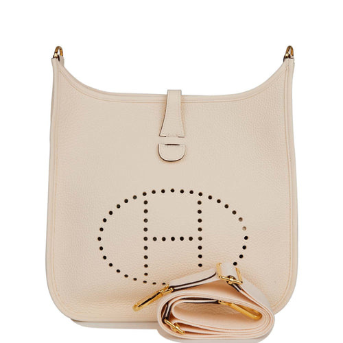 Hermes Evelyne III PM Nata Clemence Gold Hardware