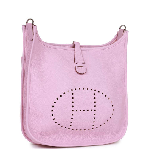 Hermes Evelyne III PM Mauve Sylvestre Clemence Palladium Hardware