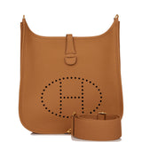 Hermes Evelyne III PM Biscuit Clemence Gold Hardware