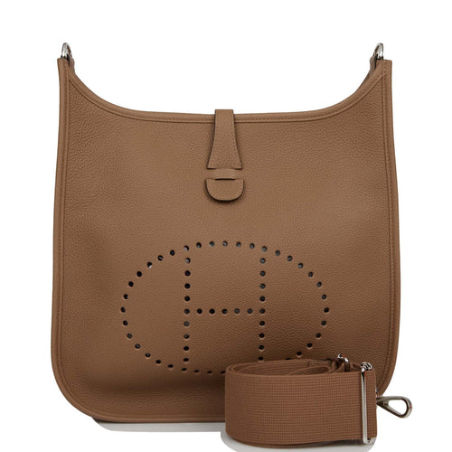 Hermes Evelyne III PM Beige de Weimar Maurice Palladium Hardware