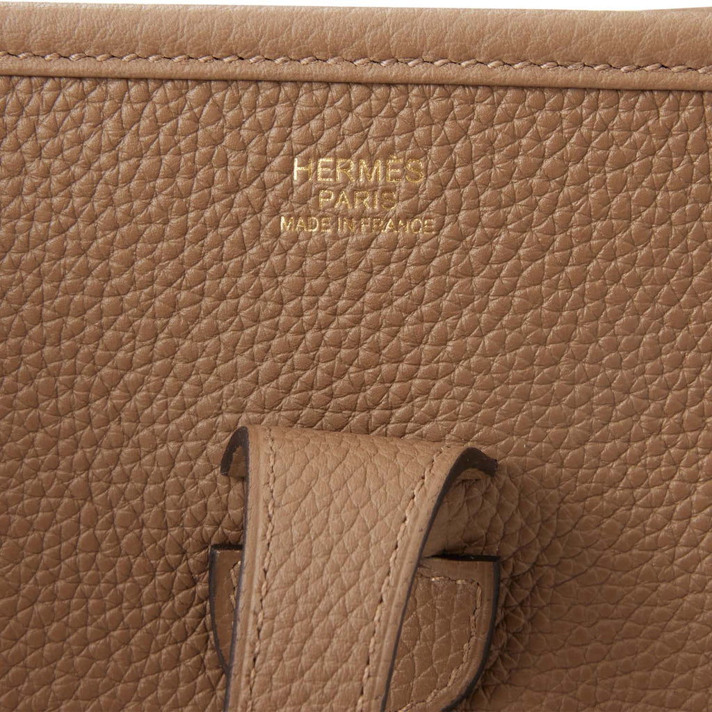 Hermes Mini Evelyne TPM Beige de Weimar e Crossbody Bag – Mightychic