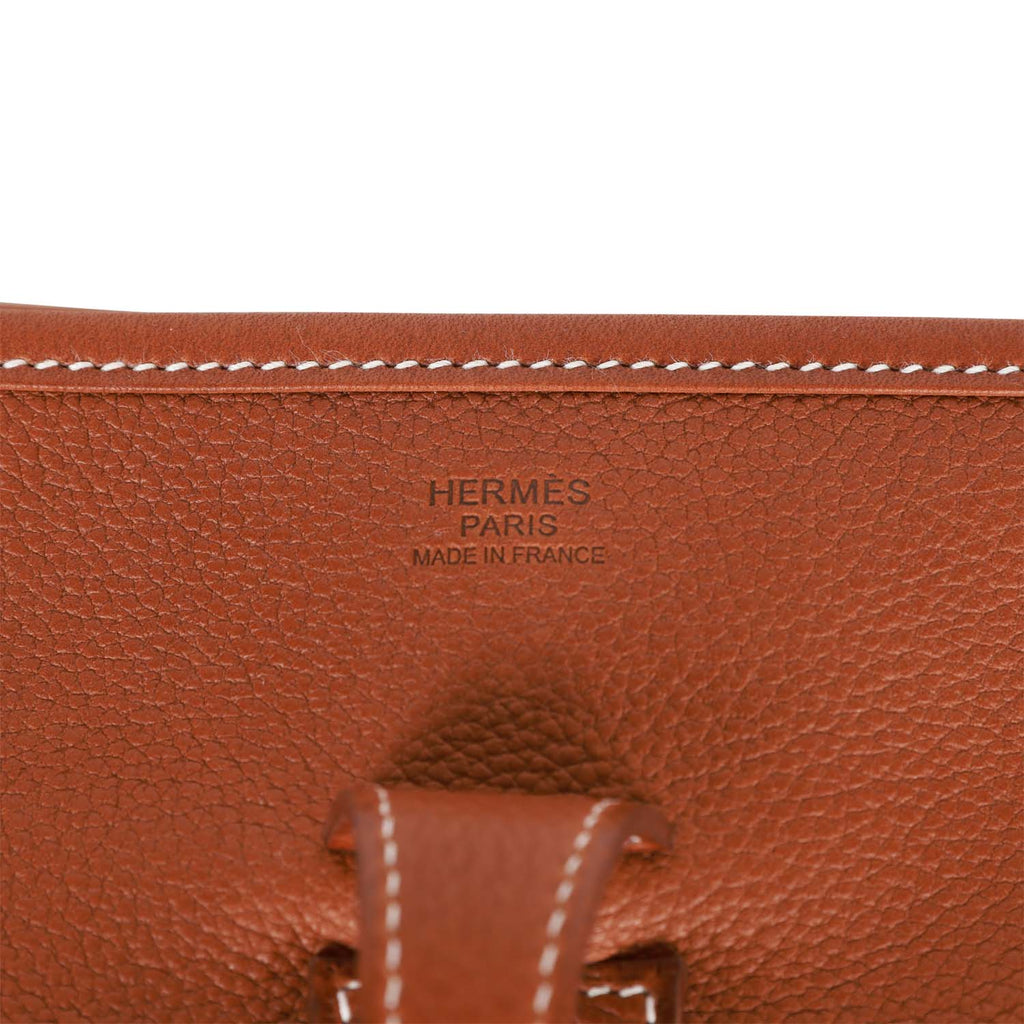 Hermes Evelyne TPM Fauve Barenia Faubourg Bag Gold Hardware – Mightychic