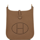 Hermes Evelyne TPM Beige de Weimar Clemence Bag Gold Hardware