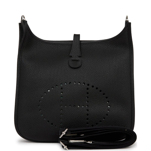Hermes Evelyne III PM Black Clemence Palladium Hardware
