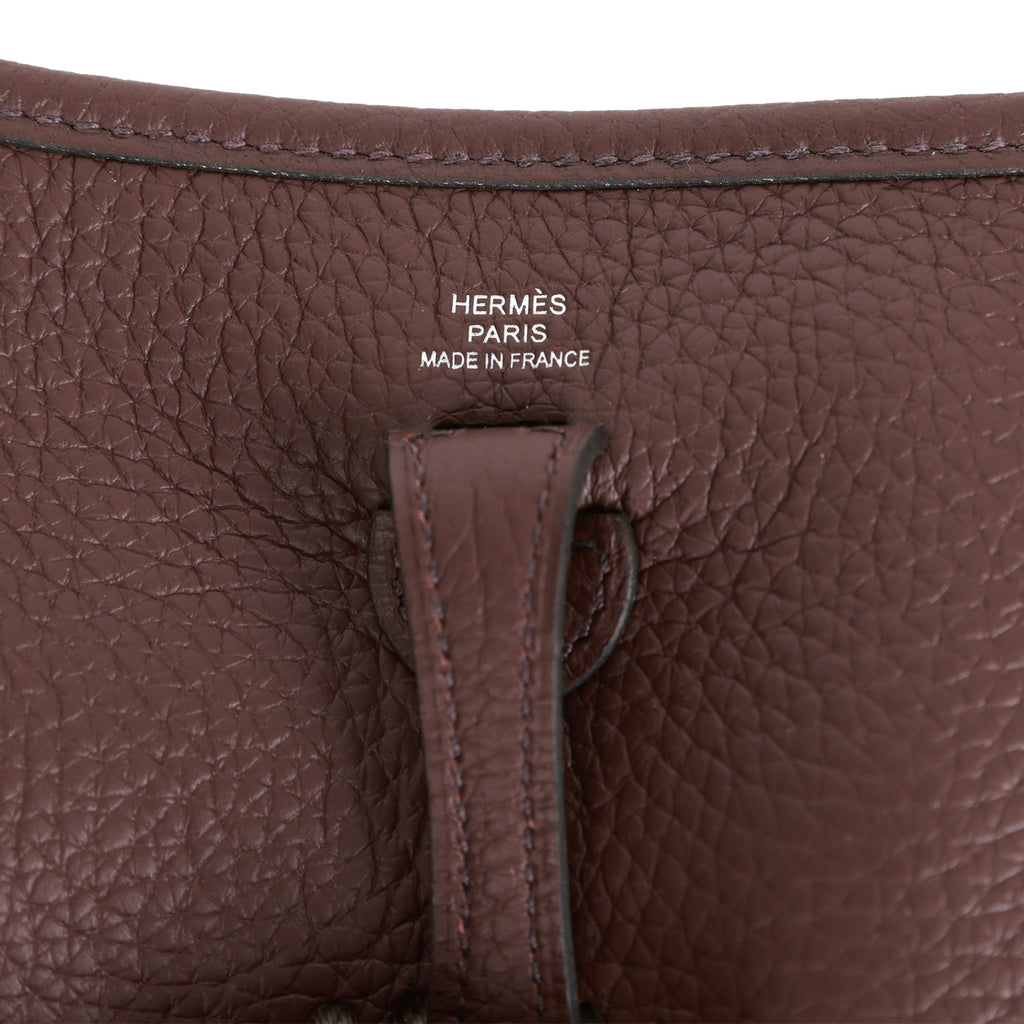 Hermes Evelyne III TPM Bag Framboise Flipperball Sangle Clemence Leather