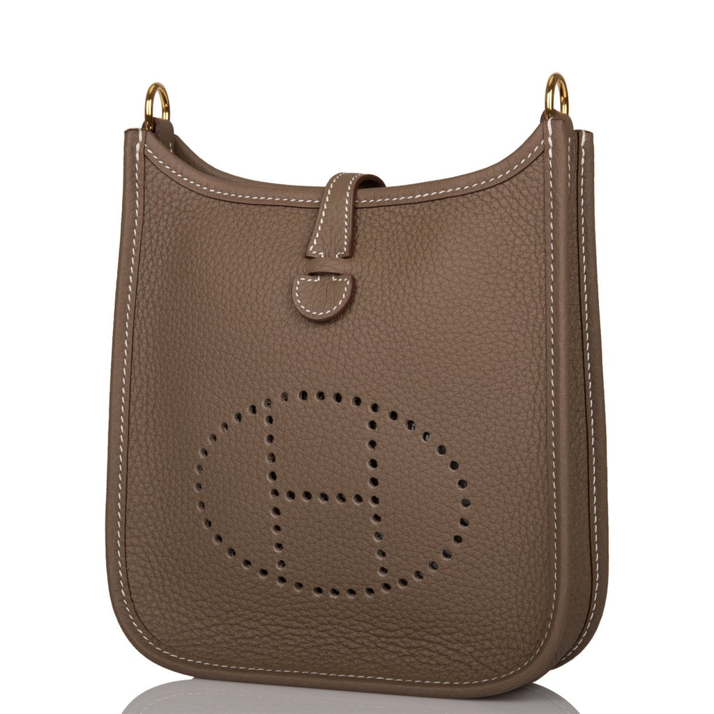 Hermes Etoupe Mini TPM Evelyne Messenger Bag