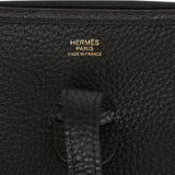 Hermes Evelyne III PM Black Clemence Gold Hardware