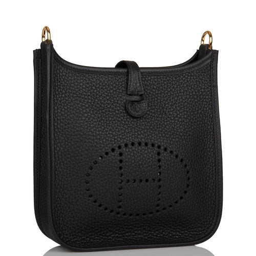 Hermes Evelyne TPM Black Clemence Gold Hardware
