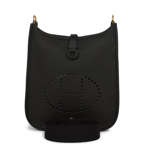 Hermes Evelyne TPM Black Clemence Gold Hardware