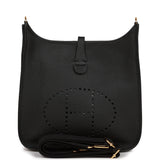 Hermes Evelyne III PM Black Clemence Gold Hardware