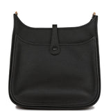 Hermes Evelyne III PM Black Clemence Gold Hardware