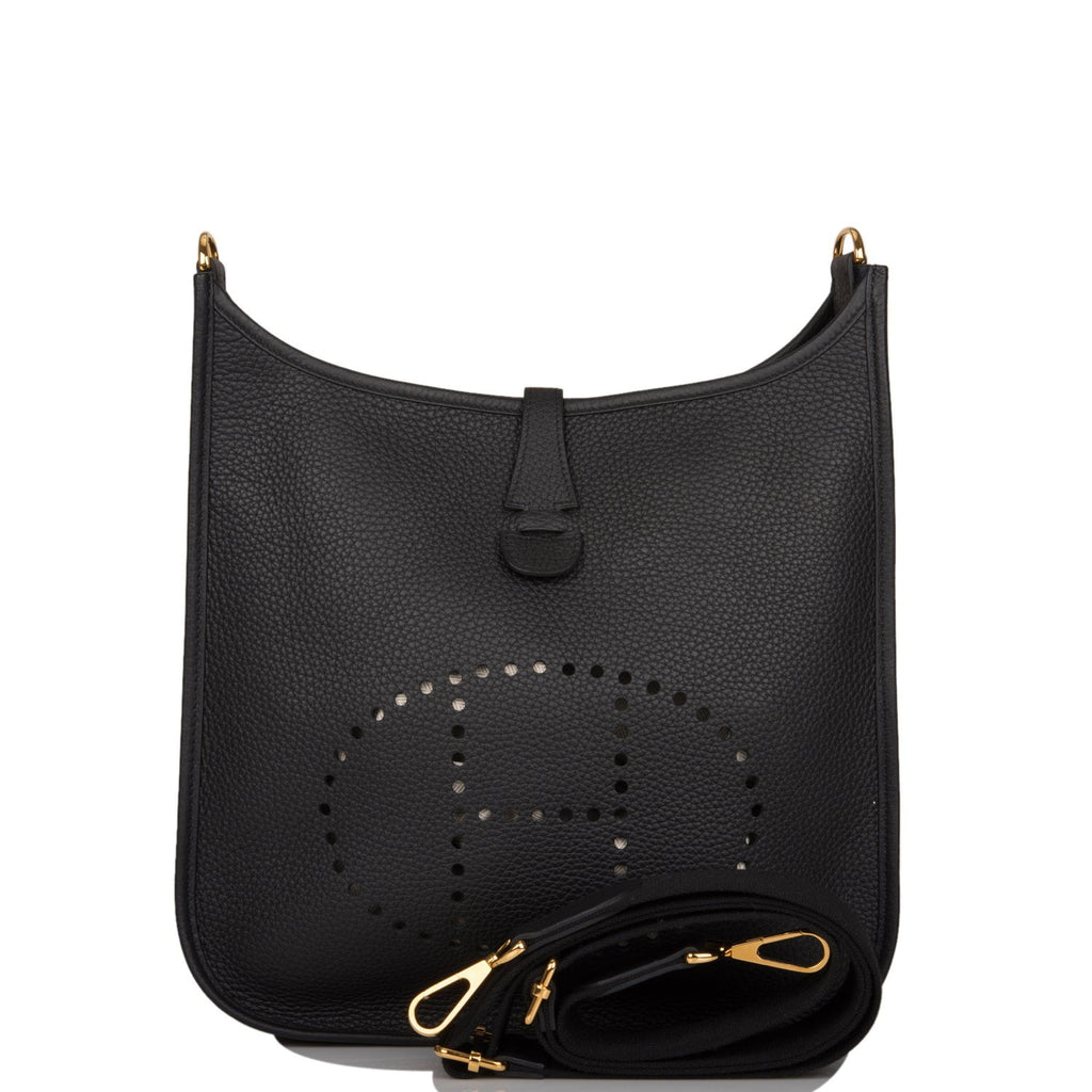 Mommy Micah - Hermes Evelyne PM III Black Gold Hardware with