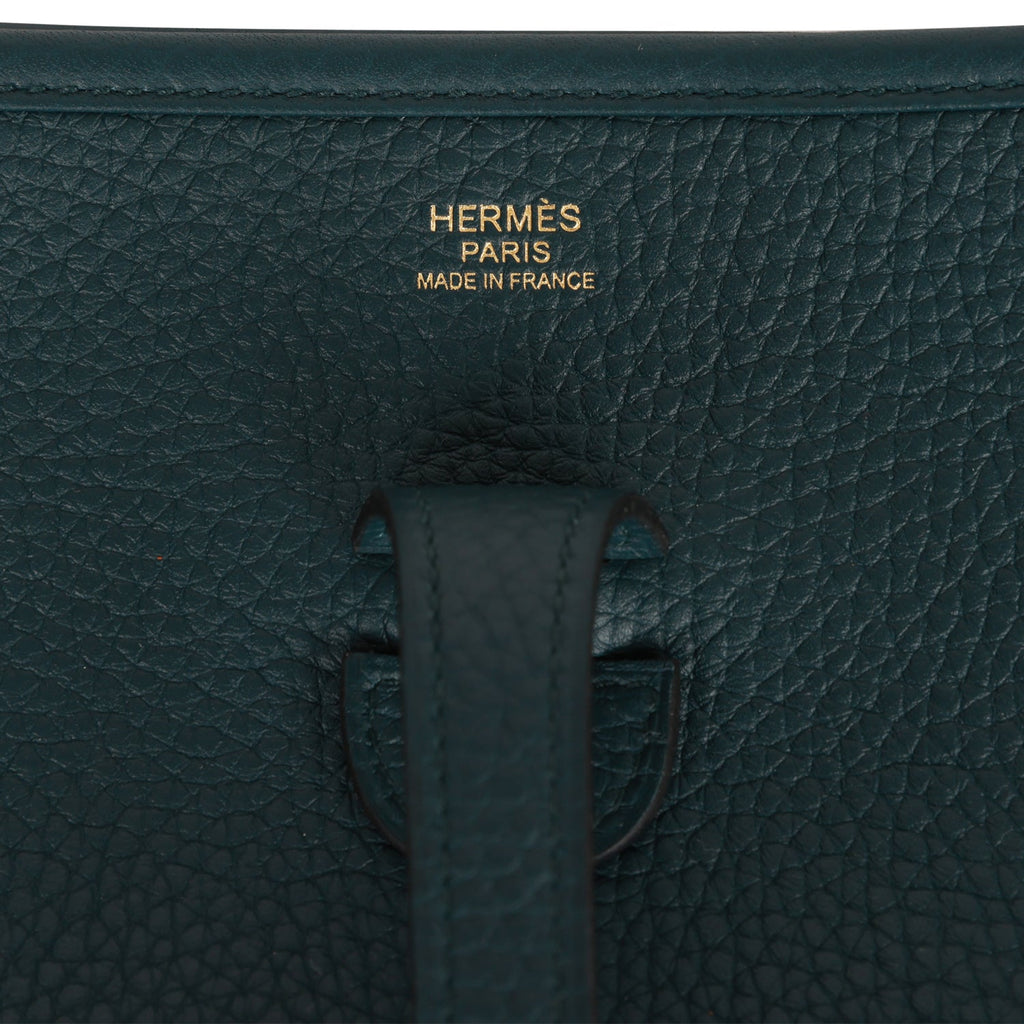 Hermès - Evelyne TPM - Vert Cypress Clemence - GHW - Brand New