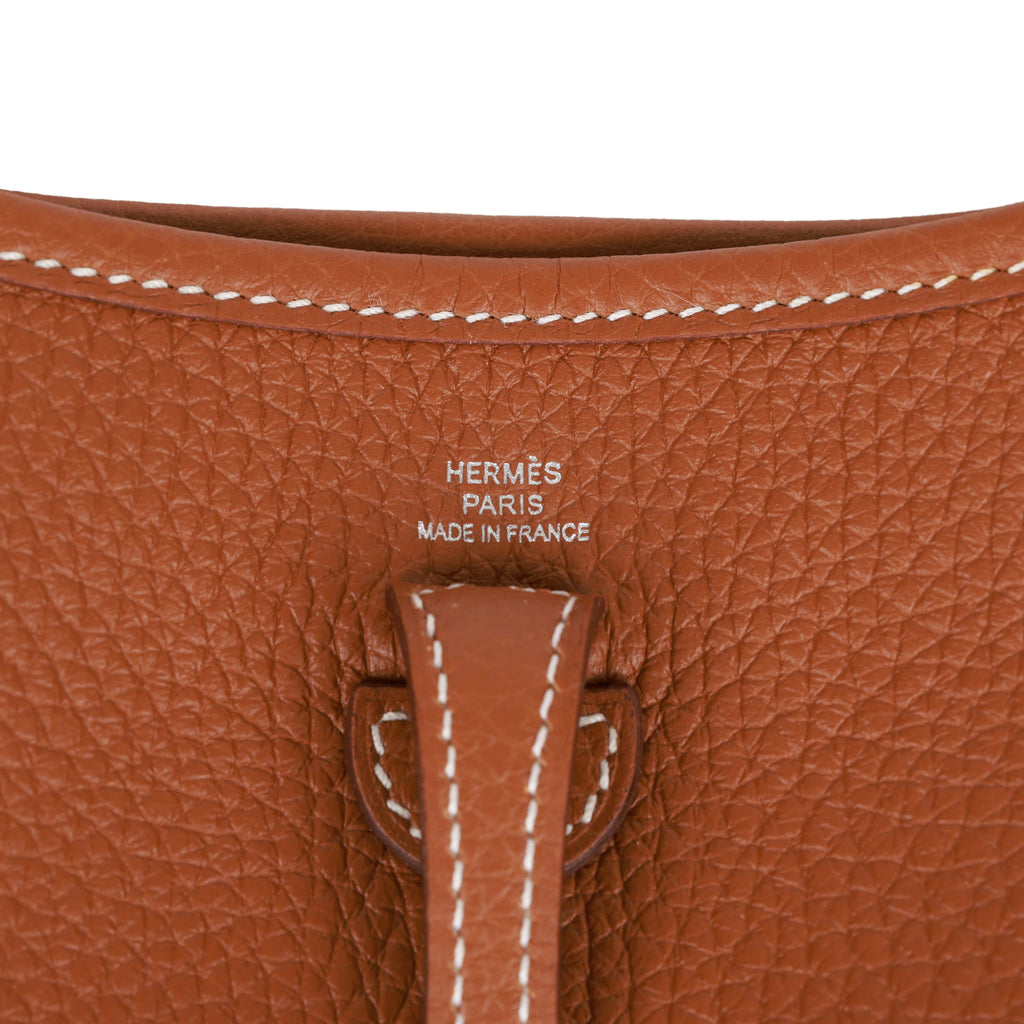 Hermes Evelyne PM Bag Rouge Grenat Gold Hardware Clemence – Mightychic